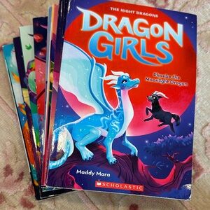 Scholastic Dragon Girls Book Collection - Red and Blue Cover set of 8
